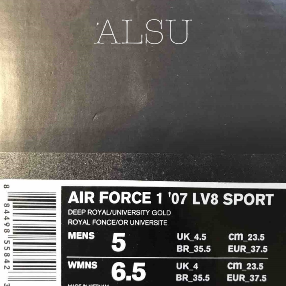 Nike Air Force 1’07 LV8 Sport Deep Royal W AUTHENT - Picture 7 of 8